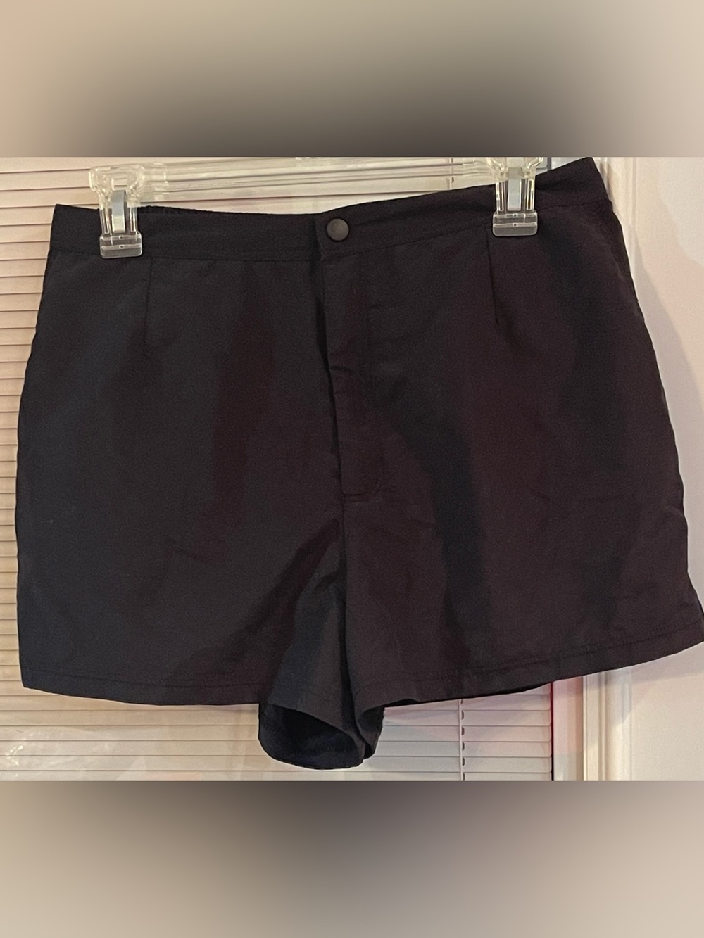 Lands' End Black Swim Shorts with Built-In Panty